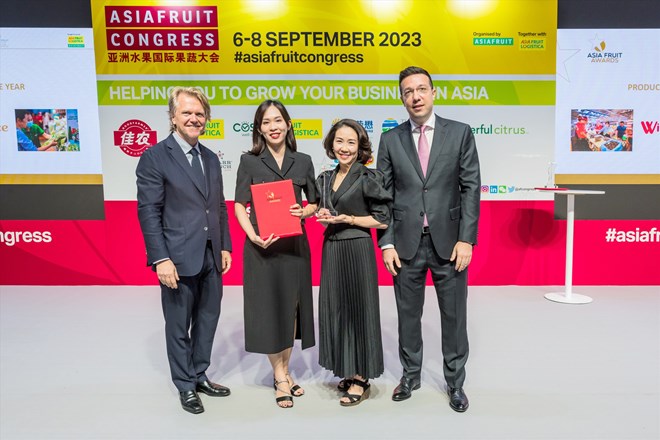 WinCommerce nhận giải “Nhà bán lẻ của năm” tại Asia Fruit Awards 2023