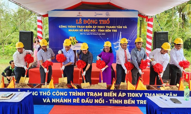 EVNSPC: Động thổ xây dựng công trình Trạm biến áp 110kV Thanh Tân