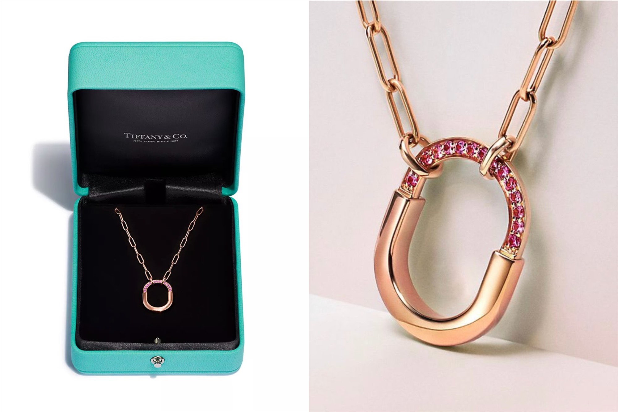 Chiếc vòng cổ phiên bản giới hạn hợp tác với Rosé. Ảnh: Tiffany