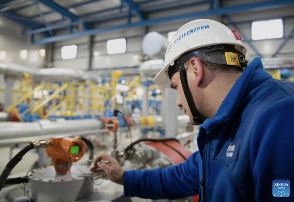 Gazprom Nga có thể sẽ không đạt được doanh số bán khí đốt như trước xung đột Nga - Ukraina. Ảnh: Xinhua