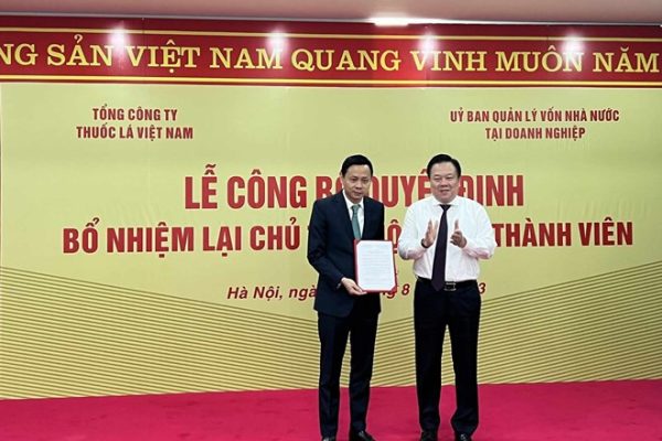 Ông Hồ Lê Nghĩa tiếp tục làm Chủ tịch Tổng Công ty thuốc lá Việt Nam