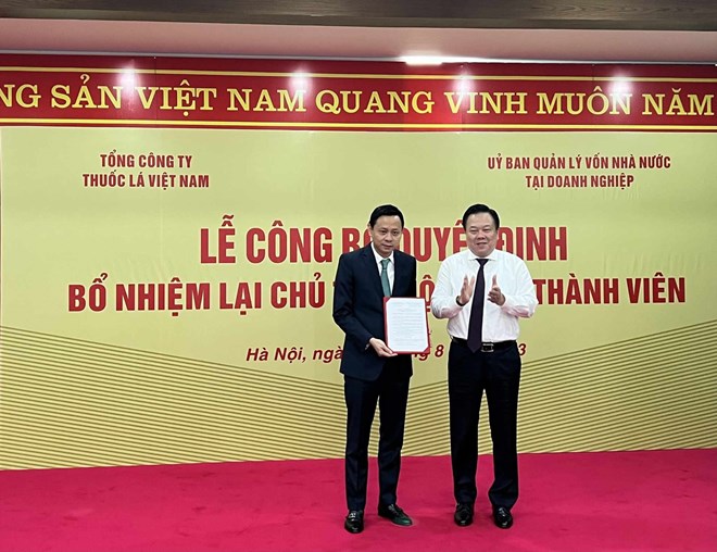 Ông Hồ Lê Nghĩa tiếp tục làm Chủ tịch Tổng Công ty thuốc lá Việt Nam