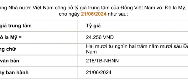 Tỷ giá ngoại tệ, tỷ giá Yên Nhật, giá USD chợ đen hôm nay 22.6