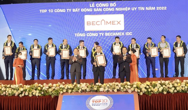 Tôn vinh Công ty Bất động sản công nghiệp uy tín năm 2022