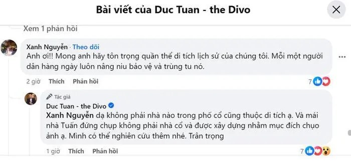 “Hình ảnh ca sĩ Đức Tuấn ngồi trên mái cổ Hội An chụp ảnh rất phản cảm”