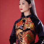 Nàng thơ phim “Em và Trịnh” diện áo dài do Hoa hậu Ngọc Hân thiết kế