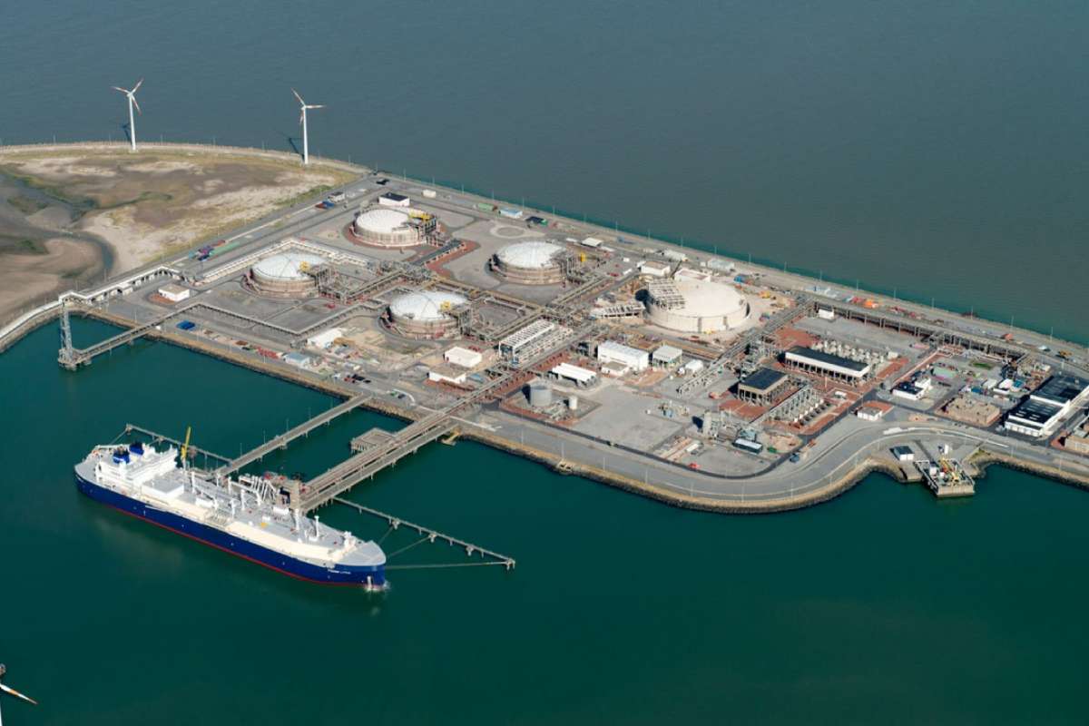 Cảng LNG Zeebrugge ở Bỉ. Ảnh chụp màn hình Fluxys