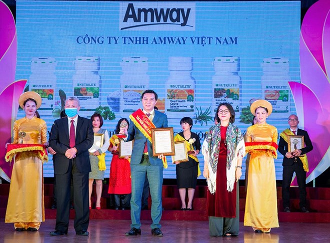 Amway Việt Nam lần thứ 8 đạt giải “Sản phẩm vàng vì sức khỏe cộng đồng