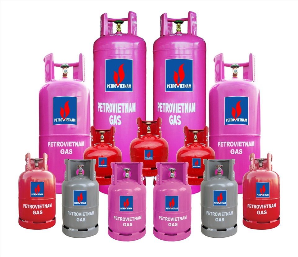 Các mẫu bình gas được ưa chuộng của LPG Việt Nam.