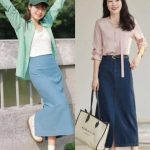 ‘Sơ mi + váy denim’ mùa xuân, nửa gọn gàng nửa dịu dàng, thời trang và thon gọn, nhìn là mê