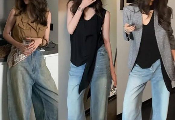 Trang phục ‘jean’ mùa hè được ưa chuộng, vừa thời trang vừa tươi mát, khoe đôi chân dài miên man, chỉ cần sao chép trực tiếp