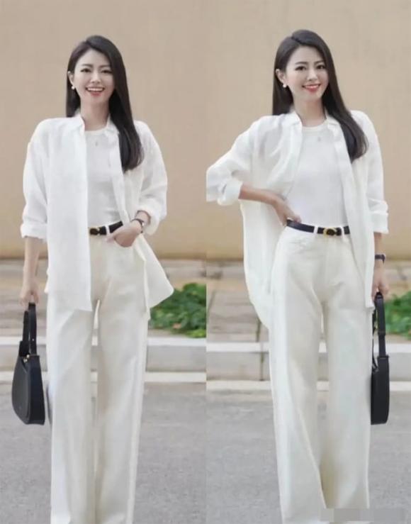 quần trắng, thời trang hè