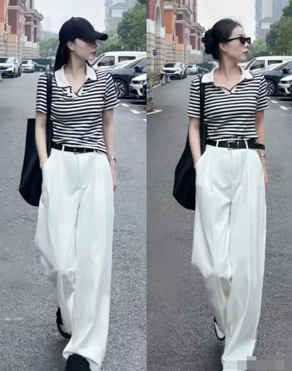 quần trắng, thời trang hè