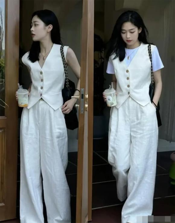 quần trắng, thời trang hè