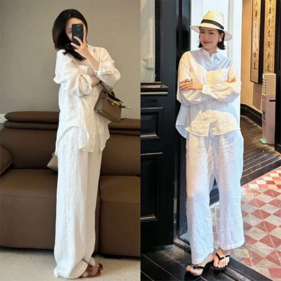 quần trắng, mùa hè, quần suông
