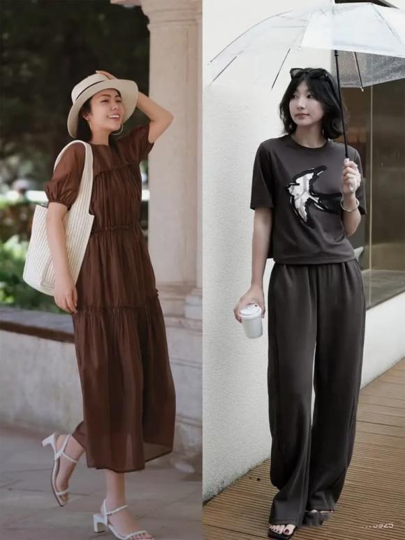 Mặc ‘nâu’ vào đầu mùa hè rất đẹp, ba tông màu tiên tiến và trẻ hóa, bạn không thể sai lầm nếu mặc chúng theo chúng